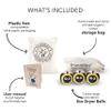 Friendsheep Wool Dryer Balls, Organic Reusable Fabric Softener Alternative for Laundry, Handmade, Fair Trade, Hypoallergenic, Eco-Friendly, Plastic-Free (3 Pack XL  Honey Bee) view 2