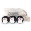 Friendsheep Wool Dryer Balls, Organic Reusable Fabric Softener Alternative for Laundry, Handmade, Fair Trade, Hypoallergenic, Eco-Friendly, Plastic-Free (3 Pack XL  Penguin) view 1