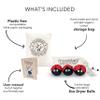Friendsheep Wool Dryer Balls, Organic Reusable Fabric Softener Alternative for Laundry, Handmade, Fair Trade, Hypoallergenic, Eco-Friendly, Plastic-Free (3 Pack XL  Ladybug) view 2