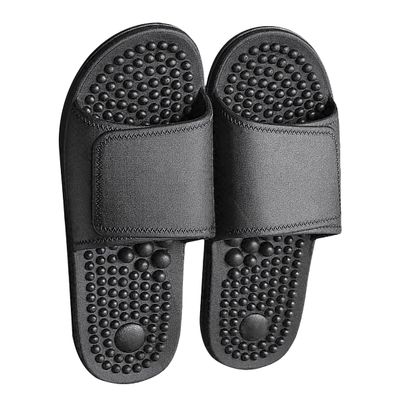 Health Foot Massage Slippers Acupressure Point Care Magnet Therapy Promoting Blood Circulation Myofascial Release Trigger Point Acupuncture Relaxation Gifts for Parents(Black,8.5-9)