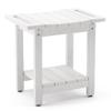 LUE BONA Shower Bench Seat, White HDPS Shower Benches for Inside Shower, Waterproof Shower Stool for Shaving Legs Foot Stool for Spa Bathroom, Weather Resistant/Non-Slip/Handles/Indoor or Outdoor Use view 1