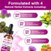 Liver Health Support Liquid, 1000mg Milk Thistle 80% Silymarin Extract & 250mg Dandelion Root Extract, Liver Cleanse Detox & Repair Fatty Liver Formula, Vegan, Non-GMO and All-Natural view 3