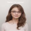 ANRRI Classic Oval Blue Light Blocking Reading Glasses for Women and Men Small Lightweight Red Frame No-Pressure on Nose +1.00 Magnification view 2
