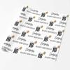 MyPupSocks Customized Best Friend Birthday All Occasion Reversible Wrapping Paper Personalized White Custom Birthday Wrapping Paper view 2