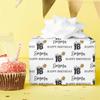 MyPupSocks Customized Best Friend Birthday All Occasion Reversible Wrapping Paper Personalized White Custom Birthday Wrapping Paper view 4