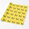 Customized School Name Grad 2023 Yellow School Colors Wrapping Paper Personalized Granddaughter Name Celebrate Your Milestone with Graduation Wrapping Paper Featuring Caps and Diplomas 5 Rolls view 2