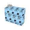 MyPupSocks Personalized Grad Cap Class of 2023 Blue Congrats Grad Wrapping Paper Custom Nephew Name Graduation Wrapping Paper with Polka Dots and Stripes for a Fun Look 5 Rolls view 1