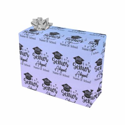 MyPupSocks Custom Senior 2023 Graduation Gift Wrap Personalized Brother Name to Make Your Gift Stand Out 5 Rolls