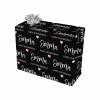 MyPupSocks Customized Grandpa Birthday Wrapping Paper Roll Personalized Black Create a Memorable Birthday Gift with Personalized Wrapping Paper 1 Roll view 1