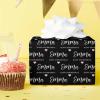 MyPupSocks Customized Grandpa Birthday Wrapping Paper Roll Personalized Black Create a Memorable Birthday Gift with Personalized Wrapping Paper 1 Roll view 4