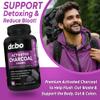 Activated Charcoal Capsules Cleanse Detox - 1200mg Organic Coconut Charcoal Pills for Stomach Gas and Bloating Relief for Men Women Kids - Active Capsules Powder Binder Activated Supplements for Gut view 3