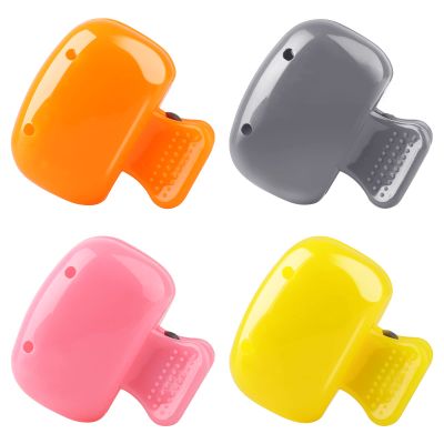 4 Pack Travel Toothbrush Head Covers - Protector Cap Brush Pod Case - Protective Portable Plastic Clip for Manual & Electric Toothbrush - Household Travel, Camping, Bathroom, School, Business