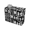 MyPupSocks Custom Mom Dad Name Wrapping Paper Design for Christmas Black Wrapping Paper Roll 3 Rolls view 1