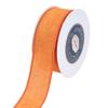 VATIN Linen Wired Ribbon,1-1/2 Inch X 10 Yard,Orange Burlap Wired Ribbon for Big Bow Crafts,Wreaths, Christmas Tree Decoration,Gift Wrapping view 3