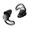 1 Pair Silicone Quiet Ear Plugs, Reusable Noise Reduction Earplugs Hearing Protection Earplug for Sleeping Noise Cancelling - Black view 1