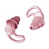 1 Pair Silicone Quiet Ear Plugs, Reusable Noise Reduction Earplugs Hearing Protection Earplug for Sleeping Noise Cancelling - Pink view 1