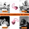 1 Pair Silicone Quiet Ear Plugs, Reusable Noise Reduction Earplugs Hearing Protection Earplug for Sleeping Noise Cancelling - Pink view 2