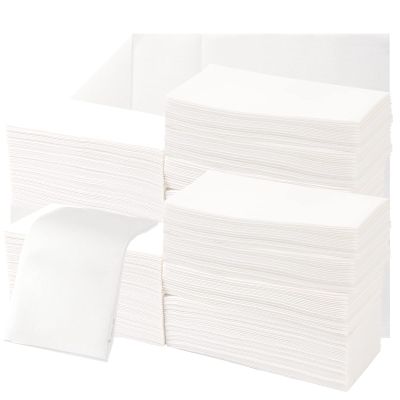200 Linen-Feel Guest Towels Cloth-Like Hand Towels Disposable Bathroom Napkins Thicken Guest Towel Soft, Absorbent 12" x 17" for Bathroom, Kitchen, Wedding Reception or Dinner Party
