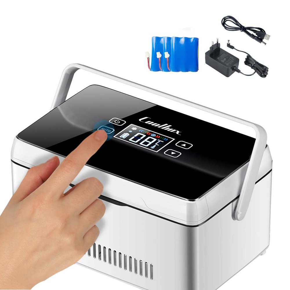 Insulin Cooler Travel Case Mini Fridges Medicine Refrigerator 2-8  Intelligent Constant Temperature Portable Car Refrigeration Case for Outdoor Home 3batteries