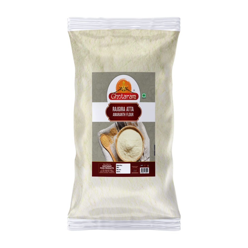 Ghotaram Gluten-free Rajgiri Atta, Amaranth Millet Flour, Rajgira, Ramdana, Chola Atta Kingseed Atta, Rich in protein&improves food digestion-240gm*1Pkt