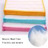 10 Pcs Simply Natural Wood Fiber Cleaning Cloths, 11.8 * 11.8inch Simply Natural Wood Fiber Cloths, Reusable Odor Free Dish Cloths & Dish Towels view 4