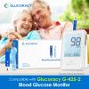 Blood Glucose Test Strips Set, 200 Test Strips & 200 Blood Lancets, Only Work with Glucoracy G-425-2/G-425 Blood Sugar Monitor, Self Diabetes Blood Glucose Home Monitoring, No Coding Required view 2