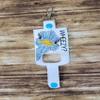 Bow Wow Pet Wear Ostrich wheezy Inhaler Holder Key chain Key Fob view 3