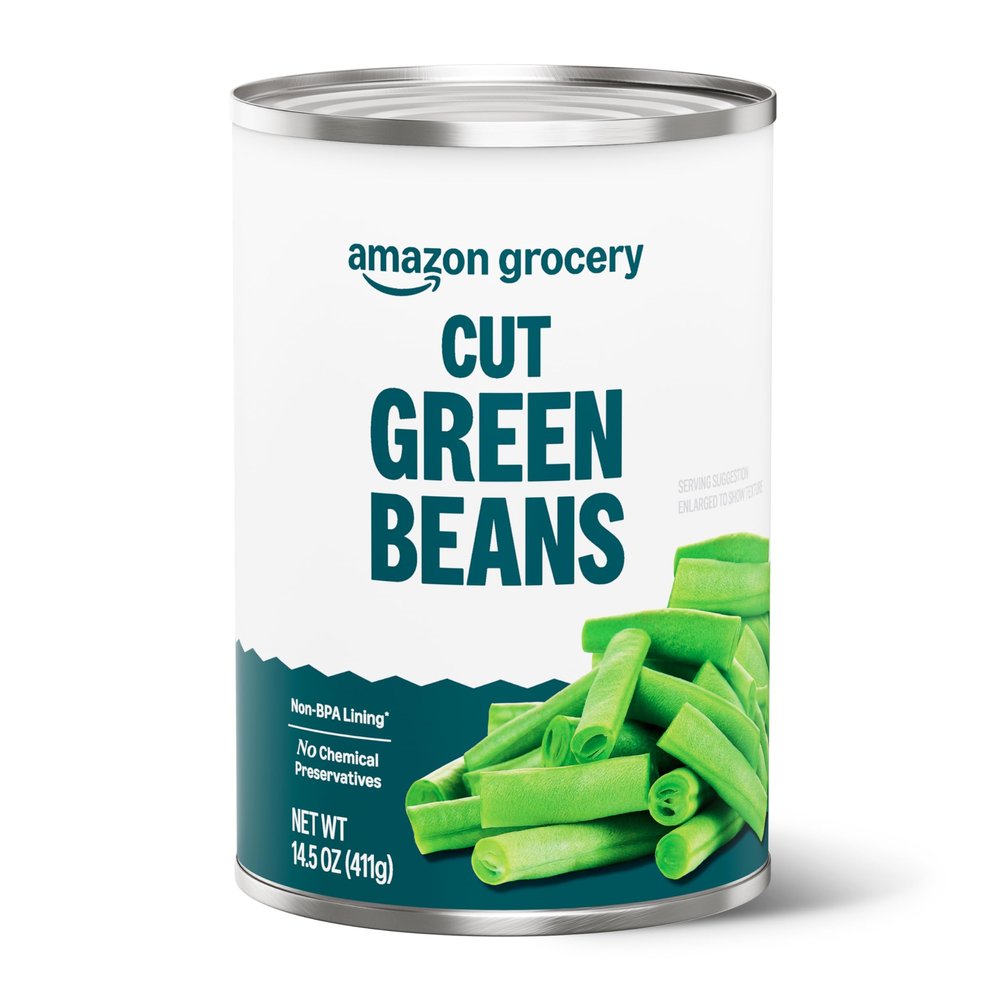Amazon Grocery, Cut Green Beans, 14.5 Oz (Previously Amazon Fresh, Packaging May Vary)