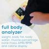 Beurer BF720 Smart Scale for Body Weight, Body Fat, Body Water & More  400 lb Capacity, Bluetooth App, Calorie Data, User Recognition, XL LCD Display, Glass Digital Bathroom Scale  Grey view 2