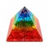 SOUL STICKS Crystal Pyramid | Space Clearing for Positive Energy (7 Chakras, 40mm) view 1