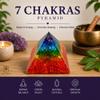 SOUL STICKS Crystal Pyramid | Space Clearing for Positive Energy (7 Chakras, 40mm) view 2