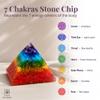 SOUL STICKS Crystal Pyramid | Space Clearing for Positive Energy (7 Chakras, 40mm) view 4