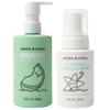 Dabble & Dollop Honeydew Melon + Vanilla Body Wash & Shampoo  3-in-1 Natural Bubble Bath for Kids, No Parabens or Sulfates, Vegan, Gluten-Free, Tear-Free (2-Pack)