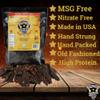 Lone Star Hot Flavored Beef Jerky - 1 Pound Resealable Bag - Hickory Smoked Handcrafted Flavor - High Protein Healthy Meat Snack view 4