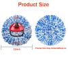 2 Pack Mop Replace Heads Compatible for OCeda, Spin Mop Refill Head Replacement for RinseClean 2-Tank System - Fluffy Microfiber, Machine Washable and Easy to Replace view 2