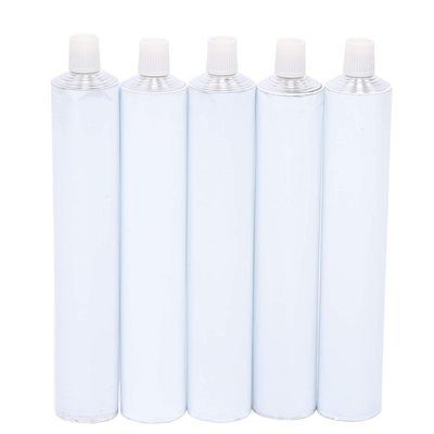 HAOREBAIYU 100pcs 100ml Aluminum Recyclable Empty Toothpaste Tubes with Needle Cap, Refillable Travel Squeeze Bottles for Cosmetic Samples
