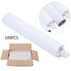 HAOREBAIYU 100pcs 100ml Aluminum Recyclable Empty Toothpaste Tubes with Needle Cap, Refillable Travel Squeeze Bottles for Cosmetic Samples view 2