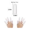 Approx. 420 Pcs Latex Finger Cots, Disposable Medium Finger Gloves, Fingertip Protectors, Thumb Covers, Sleeves Covers Protection for Fingertips(White) view 2