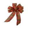 1 Pcs Small 5-6" Hand Made Orange Yellow & Red Plaid Bows Country Rustic Fall Autumn view 1