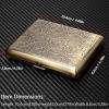 Goshentech Retro Metal case,Plated Bronze,20 Capacity,for Men and Women (Bronze,100mm King Size) view 2