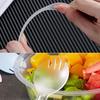 100PCS Disposable Sporks, Individually Wrappe Eco-Friendly Durable Plastic Spork, 2 in 1 Forks and Spoons Great for School Lunch, Picnics or Restaurant and Party Supply (Clear) view 4