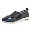 Women Men Extra Wide Edema Sandal Elder Adjustable Swollen Feet Diabetic Slippers Breathable Mesh Anti-Slip Rubber Sole Walking Sneaker,Grey,5.5 view 1