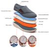 Women Men Extra Wide Edema Sandal Elder Adjustable Swollen Feet Diabetic Slippers Breathable Mesh Anti-Slip Rubber Sole Walking Sneaker,Grey,5.5 view 2