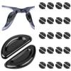Eyeglass Nose Pads, Anti Slip Nose Pads for Glasses with Super Sticky Backing, Soft Silicone Adhesive Glasses Nose Pad (20 Black Pairs) view 1