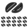 Nose Pads for Glasses with Air Chamber, Super Sticky Anti Slip Eyeglass Nose Pads, Soft Silicone Adhesive Glasses Nose Pad for Plastic Frames (20 Black Pairs) view 1