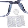 Eyeglass Nose Pads, Anti Slip Nose Pads for Glasses with Super Sticky Backing, Soft Silicone Adhesive Glasses Nose Pad (10 Clear Pairs) view 1
