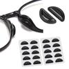 Nose Pads for Glasses with Air Chamber, Super Sticky Anti Slip Eyeglass Nose Pads, Soft Silicone Adhesive Glasses Nose Pad for Plastic Frames (10 Black Pairs) view 1