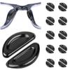 Eyeglass Nose Pads, Anti Slip Nose Pads for Glasses with Super Sticky Backing, Soft Silicone Adhesive Glasses Nose Pad (10 Black Pairs) view 1