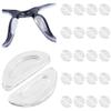 Eyeglass Nose Pads, Anti Slip Nose Pads for Glasses with Super Sticky Backing, Soft Silicone Adhesive Glasses Nose Pad (20 Clear Pairs) view 1