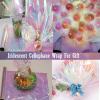CMFYHM Iridescent Cellophane Wrap Roll I 34 In X 50 Ft I Rainbow Cellophane Roll, Rainbow Wrapping For Baskets,Gifts, Treats,Birthday Wedding Floral, Party Arts Crafts Decoration view 3